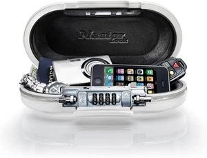 Caja de bloqueo combinada portátil Master Lock Safe Space blanca 5900D - NUEVA EN CAJA - Imagen 1 de 6