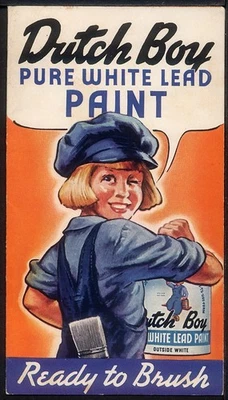 1947 DUTCH BOY PURE WHITE LEAD PAINT Advertising Folder National Lead Co - Image 1 of 3