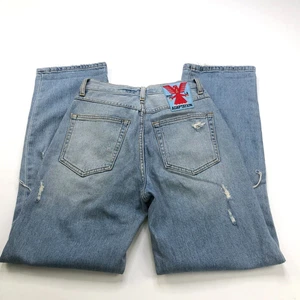 Adaptation 24 (Fits 25W 29L) High Rise Distressed Denim Straight Leg Jeans HR1 - Picture 1 of 14
