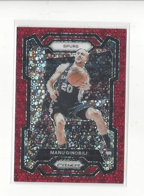 2023-24 Panini Prizm Fast Break Red Prizms #190 Manu Ginóbili Spurs/100 Foto 1 de 2