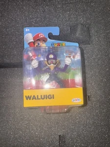 Super Mario WALUIGI Mini-Figure Jakks Pacific 42133 World of Nintendo 2.5" - Picture 1 of 2