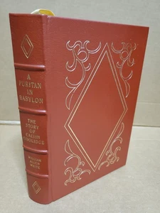 A Puritan in Babylon, the Story of Calvin Coolidge ~ The Easton Press ~ Leather - Picture 1 of 9