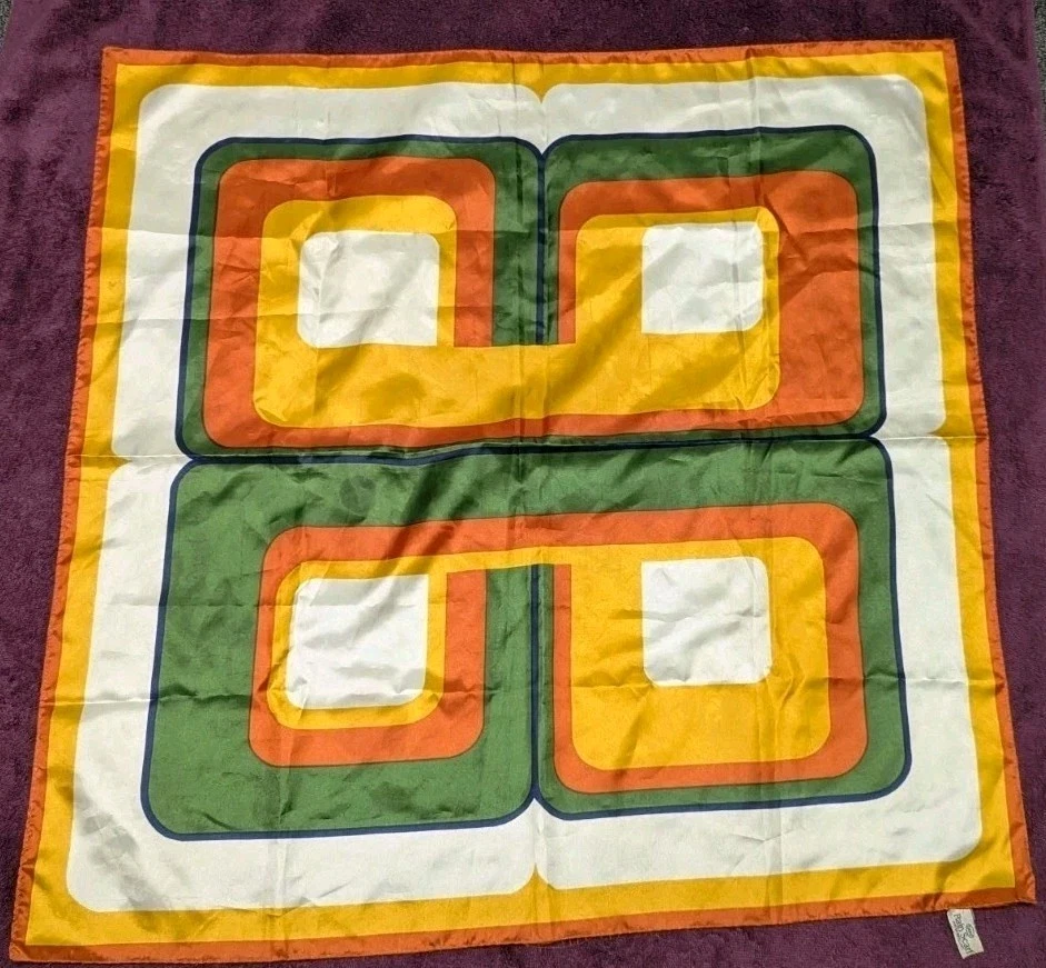 Винтажный шарф от дождя TOTES 27 дюймов квадратный ЧИТАЙТЕ! - Изображение 1 из 4