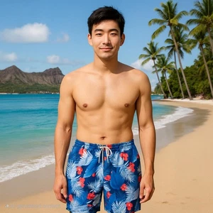 [NUEVO CON ETIQUETAS] Bañador Rainforest de secado rápido para hombre talla mediana - Imagen 1 de 7