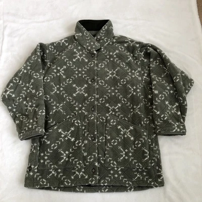 Vintage Patagonia Chaparral Sage Green Chore Jacket Button Fleece Made USA M - Image 1 of 4