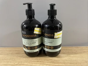 2 Pck Baylis & Harding Goodness Oud Cedar & Amber Natural Liquid Hand Soap 500ml - Picture 1 of 6