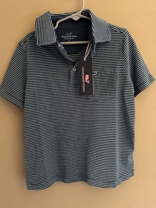 Vineyard Vines Boys Striped Polo Shirt Size 7 BRAND NEW - FAST SHIPPING - Picture 1 of 4