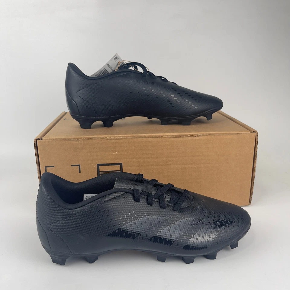 Adidas Predator Accuracy .4 Soccer Cleats Mens 8 / Womens 9 Black Firm Ground