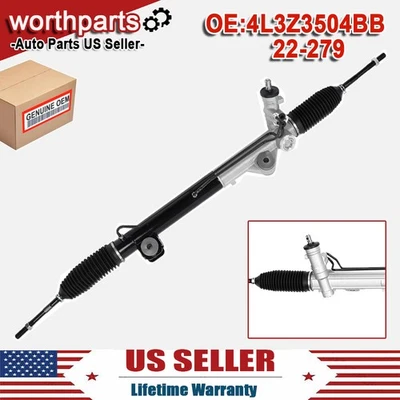 Power Steering Rack and Pinion For 2004-2008 Ford F150 2006-2008 Lincoln Mark LT - Image 1 of 4