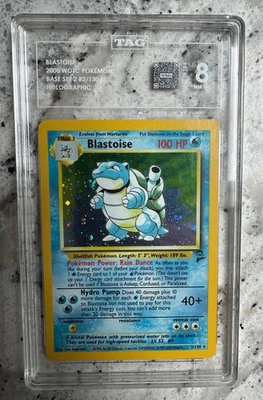 2000 POKEMON BASE SET 2 #2 BLASTOISE-HOLO TAG 8 - Image 1 of 2