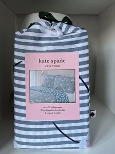 Kate Spade MOHNBLUMEN Hausfrau Standard Kissenbezug PAAR 100% Baumwolle. - Bild 1 von 3