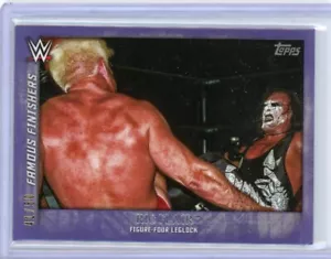 2015 Topps WWE Undisputed RIC FLAIR Famous Finishers VIOLA #41/50 FIGURE QUATTRO - Foto 1 di 1