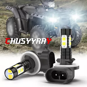 Pair 100W LED Headlight Lamp Bulbs For Polaris Sportsman X2 500 550 700 800 - Foto 1 di 10