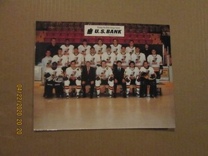 ECHL Johnstown Chiefs Vintage Circa 1991-92  U.S. Bank Team Logo Hockey Photo