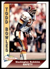 1991 Pacific Todd Bowles . Washington Redskins #516