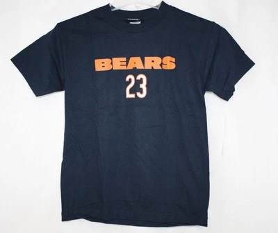 Youth Kids Reebok Chicago Bears Devin Hester Navy Blue Orange NFL 23 T-shirt - Image 1 of 4