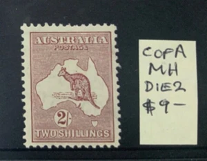 KANGAROO: 2/ MAROON COFA WMK DIE 2 MH BW40 … … - Picture 1 of 1