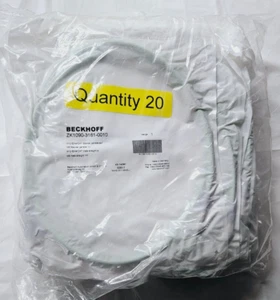New 20 Pack - Beckhoff ZK1090-3161-0010 M12-M8 1m Long 4-Pin Male Ethercat Cable - Picture 1 of 7