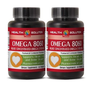 Aceite de pescado Omega 3 - OMEGA 8060 - Mejora la salud del corazón y los huesos - Suave la piel - 2B - Imagen 1 de 10