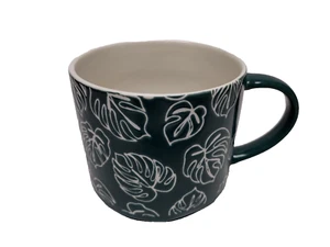 Eccolo Green Tropical Flower 16 oz  Ceramic Mug - Picture 1 of 4
