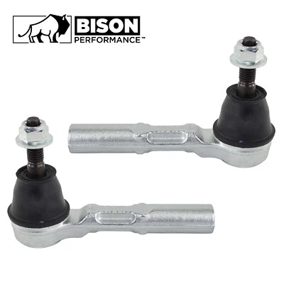 Bison Performance 2pc Set of LH & RH Outer Tie Rod Ends Pair For Chevy Pontiac - Imagem 1 de 3