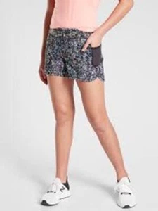 Athleta Girl Printed Record Breaker 3" Short, Size M/8-10 Multi-Color Lined - Picture 1 of 6