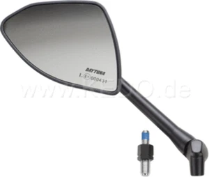 Mirror Daytona MT-Style LH CNC-milled, Black, incl. Adapter M10x1.25 - Bild 1 von 2