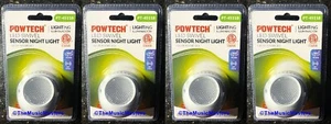 4 Pack Mini Round Swivel LED Night Light AC Wall Plug Nightlight Auto-On Sensor - Picture 1 of 12