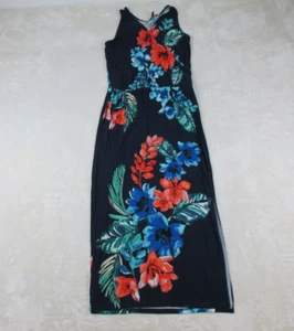 Tommy Bahama abito donna piccolo petite blu floreale senza maniche casual donna* - Foto 1 di 9