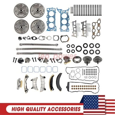 Head Gasket Bolts Timing Chain Kit For 2009-2015 Chevrolet GM Buick Saturn 3.6L - Image 1 of 4
