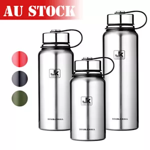 Vacuum Insulated Water Bottle Double Walled Thermos Leak-Proof Sports Flask - Picture 1 of 15