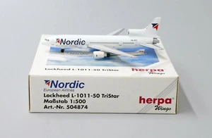 Nordic European L1011-385-1 Reg: SE-DPX Herpa 1:500 Druckguss Modell 504874 - Bild 1 von 7