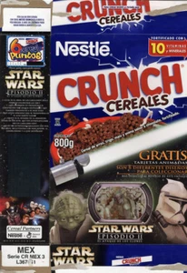 Tarjeta de Coleccionista Nestlé Crunch Star Wars AOTC Cereal Vacío Jango Mace México 800 g - Imagen 1 de 2