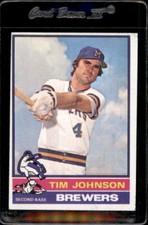 1976 Topps #613 Tim Johnson Milwaukee Brewers - Nice Card