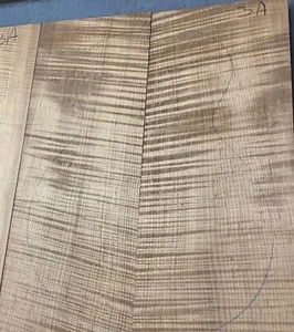 Roasted Flame Maple Carve Top | 3A Grade | 1" x 15" x 20" - Picture 1 of 4