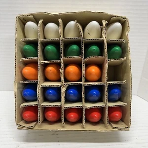 Multicolored Vintage 24 Pcs Replacement bulbs Lights Made Taiwan C-9 1/4 120V 7W - Picture 1 of 5
