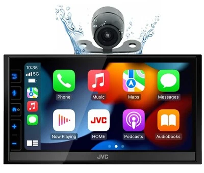 Receptor multimedia JVC KW-M780BT con Android Auto y Apple CarPlay + cámara xv20 Foto 1 de 4