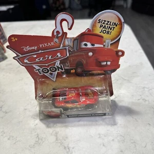 Mattel Disney Pixar Cars Toon Burnt Lightning McQueen #1 New - Picture 1 of 6