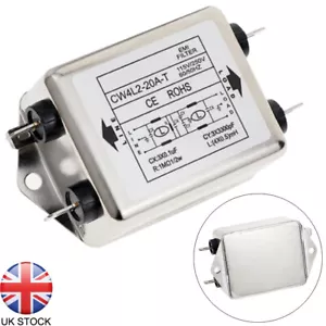 115V/250V 20A 50/60Hz CW4L2-20A T Power Line EMI Filter Terminal Universal New - Picture 1 of 12