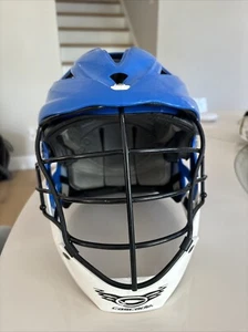 Cascade PRO 7 Lacrosse Helmet BlueMen's - Needs Cheek Guards - Picture 1 of 4