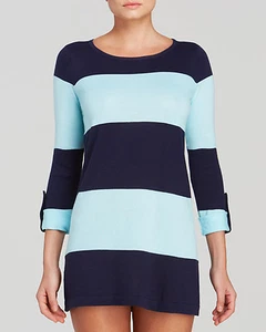 Tommy Bahama Bold Striped Sweater Beach Coverup Sz M NWT (K19) - Picture 1 of 2