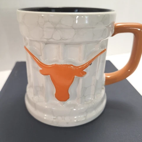 UNIVERSITY OF TEXAS LONGHORN RAISED LOGO LARGE MARBLE PILLAR COFFEE MUG [0022] Cover