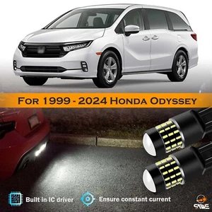 2 x Backup Reverse Light 7443 7440 LED Bulb For 1999 - 2024 Honda Odyssey White - Picture 1 of 10