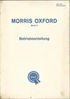 BMC  MORRIS OXFORD Bedienungsanleitung Serie V Betriebsanleitung Handbuch BA