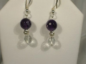Amethyst Dangle Earrings - Picture 1 of 1