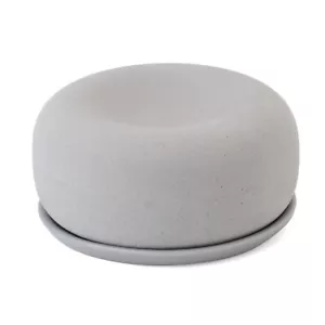 MUJI Aroma stone Diffuser fragrance Glay with plate 65mm x 30mm essential JAPAN - Picture 1 of 4