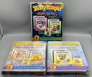 Teddy Ruxpin Treasure Adventure Music Series Story Book Lot Cartridges Read - Picture 1 of 11