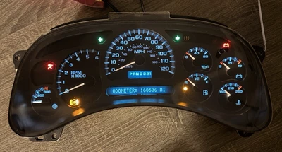 * ПЕРЕСТРОЕН * 2003-2006 GMC YUKON SIERRA DENALI ПРИБОРНОЙ ПАНЕЛИ СПИДОМЕТР OEM - Изображение 1 из 4