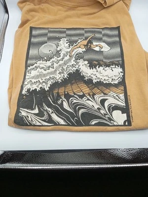 Camisa tribo artista oriental vintage com arte rara Wharton - Imagem 1 de 4