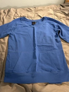 Z by Zella Women’s Knit sweatshirt With Front Pockets - Medium - Blue - Knitted - Picture 1 of 10